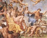 CARRACCI, Annibale Triumph of Bacchus and Ariadne (detail) dsg Spain oil painting artist